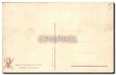Highlanders goûtant les douceurs de notre beau pays de France — Édition Patriotique 1914 — Verso