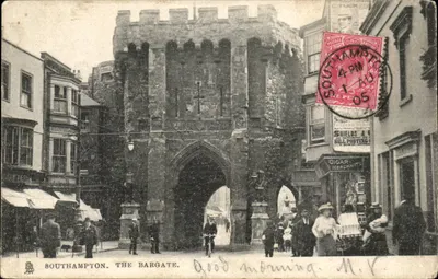 Southampton. A Porta do Bargate — editor Tuck & Sons, série 'Cidade e Cidade'