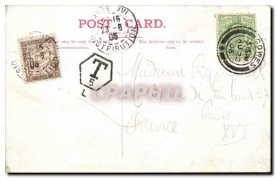 Royal Yacht Club, Cowes, I.W. — vista do clube e do porto — editor I.W. — Verso