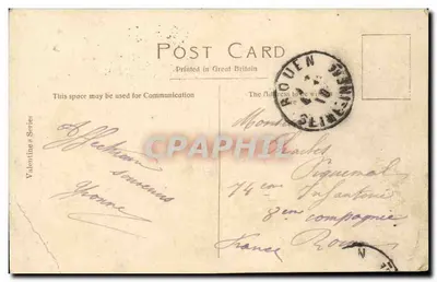 Horse Guards, Londen — soldaten van de Kavalerie — Valentine Series — Achterkant