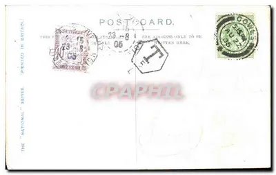 West Cowes visto de East Cowes — I.O.W. — editor 'The National' série — Verso