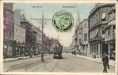 High Street — Southampton — Publicado por Stewart & Woolf, Londres