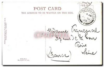 High Street — Southampton — Publicado por Stewart & Woolf, Londres — Verso