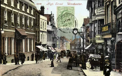 High Street Winchester — vista animada — editor anônimo, n° 8409