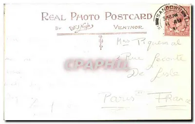 Lago per canoè a Sandown, I.W. — N.1357 — editore W.J. Night — Verso