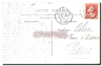PONT-sur-YONNE — Promenade des Buttes — Edición Claudin — Reverso