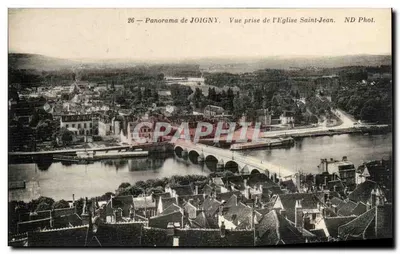 Joigny — Panorama visto da Igreja de São João — ND Phot.