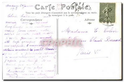 Auxerre — A Catedral, Igreja de São Etienne — Toulot, editor — Verso