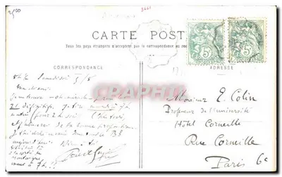 Auxerre - Kleine poort van de kathedraal — Cliché Bourgoin-Lenoble, A Auxerre — Achterkant