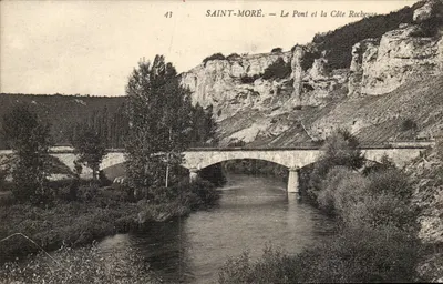 Saint-Moré — O Ponte e a Costa Rochosa — Editor desconhecido, n° 43