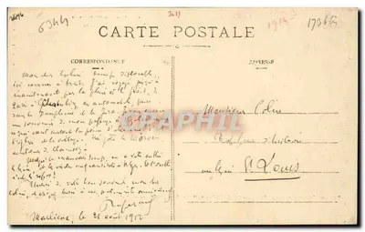 Vézelay - La Porte-Neuve — editore A. Vincent, n°33 — Verso