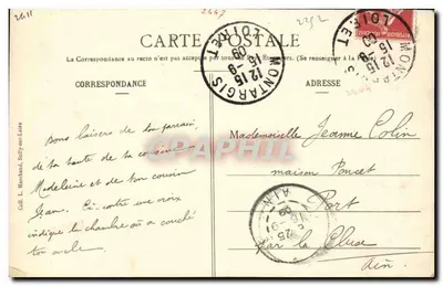Bléneau - Castelo de la Mothe-Jarry — L. Fournand — Verso