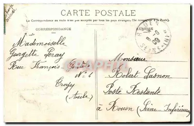 Troyes — Rue Turenne — kolekcja T. G. — Rewers
