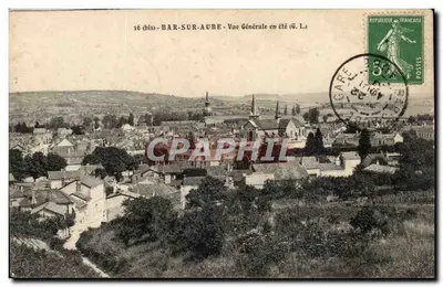 Bar-sur-Aube — Vista Geral no verão (G. L.) — Editor G. L., n° 16 (bis)