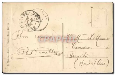 Troyes — Ogród Chevreuse — Waza z brązu Bridena, Rzeźbiarz z Troyes — Rewers