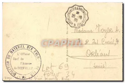 BAR-sur-AUBE (Aube) — Widok z Montagne Ste-Germaine — Widok na Bar-sur-Aube — Rewers