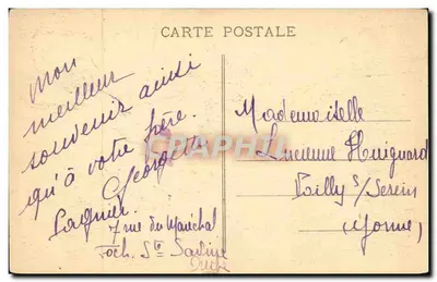 Troyes - Widok dzwonnicy katedry — M.P.A. n°59 — Rewers