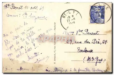 Saint-Benoît-sur-Seine (Aube) — Ruta hacia Mergey — Gillot, editor — Reverso