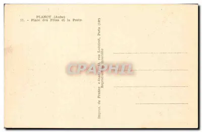 Plançay (Aube) — Piazza delle Feste e la Posta — Alain — Verso