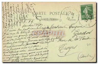 Planancy - Invoer in het Land — Collectie Carrut, buralist — n°28 — Achterkant