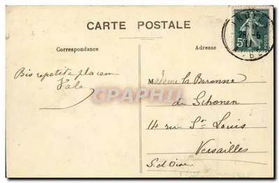 Troyes - De Kathedraal — Collectie T. G. — n° 61 — Achterkant