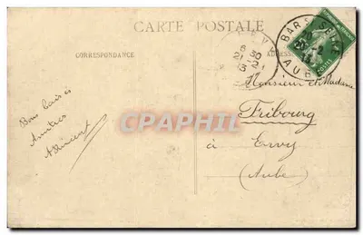 Bâr-sur-Seine (Aube) - A Subprefeitura — Brauncland, Coleção Vve Bourgogne — Verso