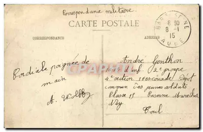 Bar-sur-Seine - Seina przy Croc-Ferrand — Zbiór Vve Bourgogne — Rewers