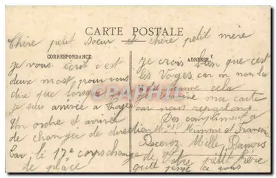 Troyes - Ponte da Cidade e Rua da Prefeitura — Coleção T.G. — Verso