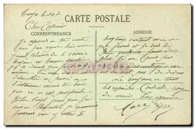 Troyes - O Boulevard Gambetta e o Cirque em um dia de festa — editor Prunelard, Troyes — Verso