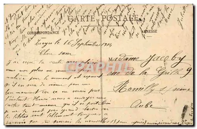 TROYES - Plac Rynek — wydawca Callois & Cie, n° 47 — Rewers