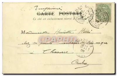 Bar-sur-Seine — Portal Kościoła — J. Pétory, wyd. n° 1902 — Rewers