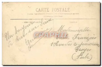 BAR-sur-SEINE. - Het Paleis van Justitie — Edit. Saunois — Achterkant