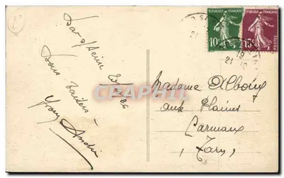 BAR-sur-SEINE — Paleis van Justitie — uitgave Eiffer et Chautier te Bar-sur-Seine — Achterkant