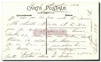 Souvenir z Mailly-le-Camp — Nièps, wydawca, Mailly-le-Camp — Rewers