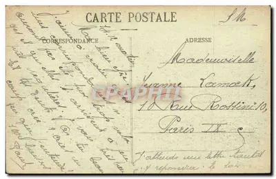 Mailly-le-Camp — Flores e cenas locais — A. Verry editor — Verso