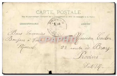 Bar-sur-Seine - Café de la Ville e Círculo Republicano Democrático - E. Bernard — Verso