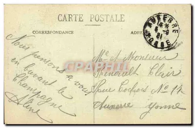 BAR-sur-SEINE - Zegar — wydawca Guillolot, n°22 — Rewers