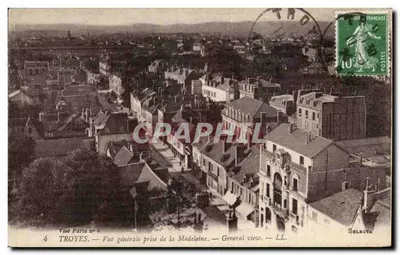 Troyes — Vue générale prise de la Madeleine — Selecta