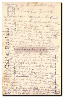 Brienne-le-Château (Aube) — Grande-Rue da Escola Militar — Coll. S. Brunclair, Troyes — Verso