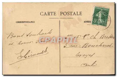 Arcis-sur-Aube — Podprefektura — Gradassi-Royer, księgarz-wydawca, w Arcis-sur-Aube — Rewers