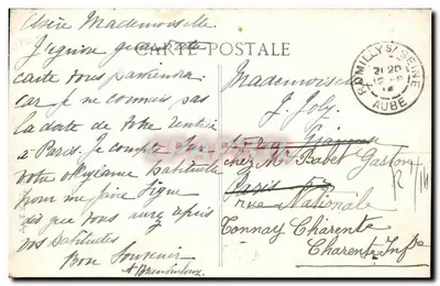 Romilly-sur-Seine — O Ponte das Agulhas — Editor não identificado, número de série não visível — Verso