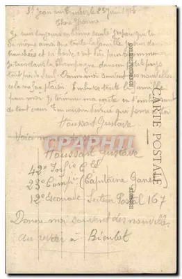 MAILLY-le-CAMP - La Poste — A. Verry, editor — Reverso