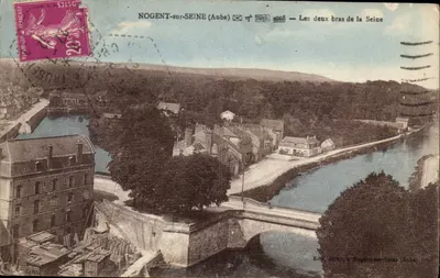 NOGENT-sur-SEINE (Aube) — Os dois braços da Seine — Édit. Astron