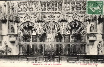 Troyes — Jubé de la Madeleine — V° Bertrand, édit., Troyes