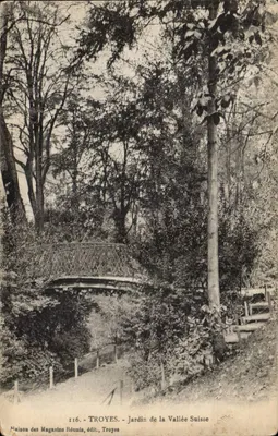 Jardin de la Vallée Suisse — Troyes — Maison des Magasins Réunis, édit., Troyes, n°116