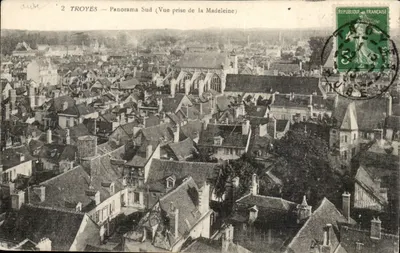 Troyes — Panorama Sud (Vue prise de la Madeleine)