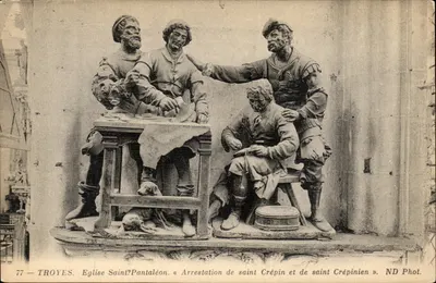 Troyes. Arrestation de saint Crépin et de saint Crépinien — Église Saint-Pantalon? — ND Phot.