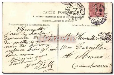 Bar-sur-Aube — L'Aube perto do Pont Marchal — G. L. — Verso