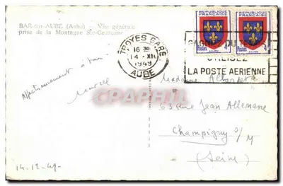 Bar-sur-Aube — Algemene uitzicht genomen vanaf de Berg Sie-Germaine — C. Im — Craphil — Achterkant