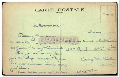 Mailly-le-Camp — Boas-vindas de Mailly-le-Camp — A. Nieps, editor — Verso